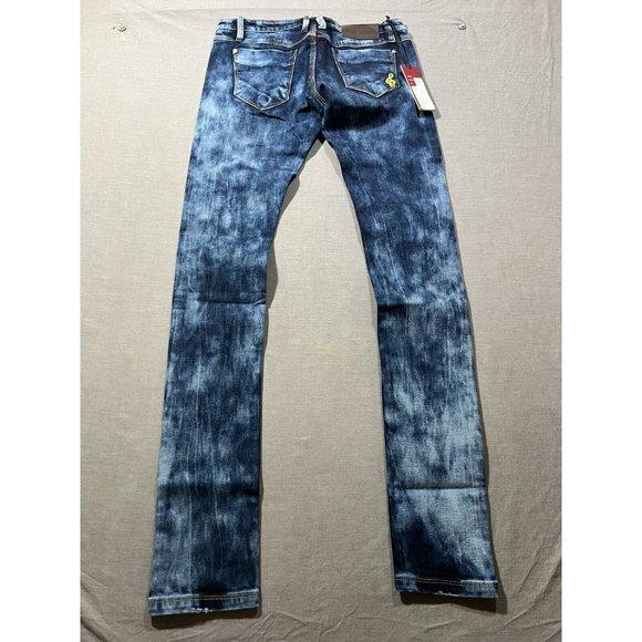 Maxime Cossoguy Jeans Womens 27 Blue Denim Pocketed Belted Zip Ladies‎ 27x33 - Picture 8 of 14